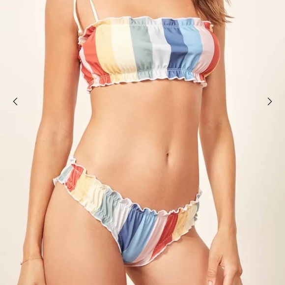SOLD OUT Reformation Rainbow 🌈 Goldie Bikini - Picture 4 of 6